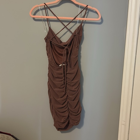 Small sparky cross back party dress - Picture 2 of 2